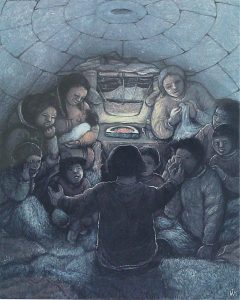 William Kurelek: STORYTELLING, A WINTER PASTIME