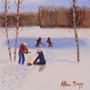 Allen Sapp: BUILDING A FIRE BY THE SKATING POND