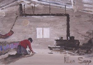 Allen Sapp: NOKUM INSIDE DOING CHORES