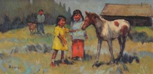 Sheryl Lamar Bodily: AMERICAN INDIAN CHILDREN WITH PONY
