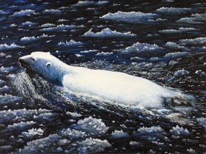 Mona Thrasher: SWIMMING POLAR BEAR