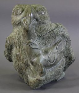 Aqjangajuk (Axangayu) Shaa: EAGLE WITH FISH