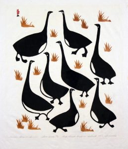 Simeonie Quppapik: CANADA GEESE IN SUMMER