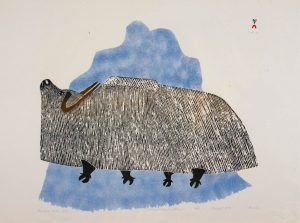Pudlo Pudlat: MUSKOX NEAR ICE