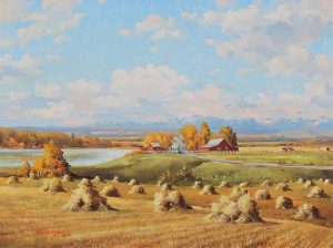Duncan Mackinnon Crockford: FOOTHILLS HARVEST, JOHN FAULKNER’S FARM, N.W. OF CALGARY, ALTA.