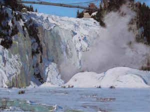 Horace Champagne: A SPARKLING FEBRUARY DAY AT THE FALLS (MORENCY FALLS, QUEBEC)