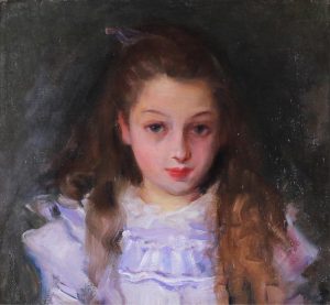 Laura Adeline Muntz Lyall: PORTRAIT OF A YOUNG GIRL
