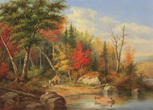 Cornelius David Krieghoff: INDIAN ENCAMPMENT