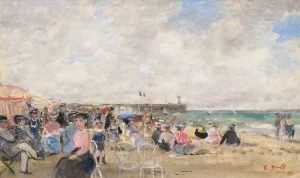 Francois Gall: THE BEACH AT LE TREPORT