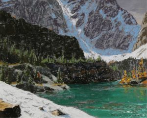 Horace Champagne: A LITTLE EMERALD JEWEL, LAKE VICTORIA ON OESA TRAIL (LAKE O’HARA, YOHO NAT. PK., B.C.)
