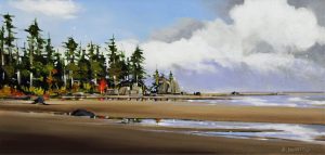 Allan Dunfield: AUTUMN PASSING SQUALL (VANCOUVER ISLAND’S SHORES ARE CHANGING SEASONS)