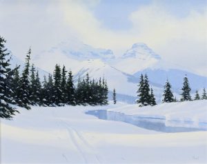 Ted Raftery: MT. ATHABASCA FROM NIGEL PEAK