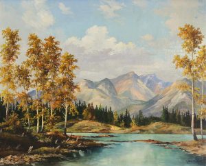 Duncan Mackinnon Crockford: MOUNTAIN AND RIVER LANDSCAPE, AUTUMN