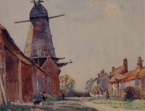Alfred Crocker Leighton: DERELICT MILL, STAPLECROSS, SUSSEX
