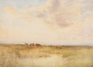 Lucius Richard O’Brien: CATTLE GRAZING IN THE PASTURE