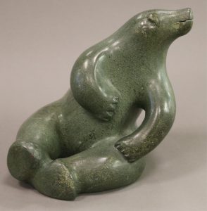 Unidentified Artist: FROLICKING POLAR BEAR