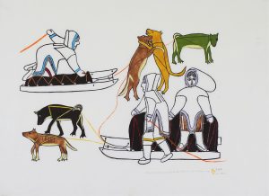 Janet Kigusiuq: OGEARTUK – DOGS FIGHTING