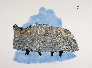 Pudlo Pudlat: MUSKOX NEAR ICE