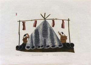 Napachie Pootoogook: DRYING FISH