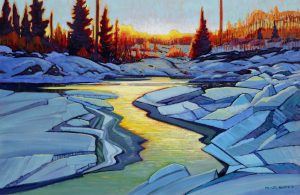 Nicholas Johannes Bott: BULKLEY RIVER ICE