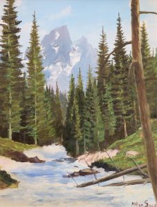 Allen Sapp: ROCKY MOUNTAIN LANDSCAPE
