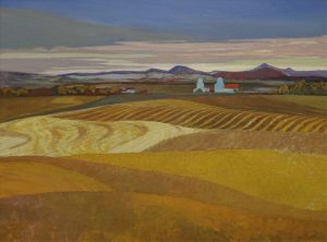 Richard (Dick) Ferrier: WHEAT FIELDS NEAR COCHRANE, ALBERTA