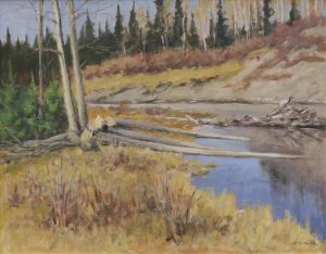 John Davenall Turner: BEAVER CUTTINGS (JUMPING POUND CREEK)