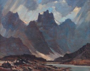 Alfred Crocker Leighton: STORM IN THE MOUNTAINS