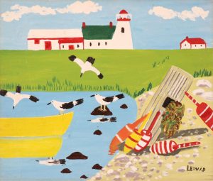 Maud Lewis: LIGHTHOUSE AND LOBSTER TRAP