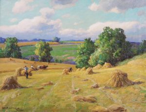 Alexander M. Fleming: A SUNNY DAY IN HARVEST TIME (NEAR BELFOUNTAIN, PEEL COUNTY, ONTARIO)