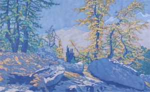 Deborah Lougheed Sinclair: WEST OPABIN TRAIL, AUTUMN LARCH (LAKE O’HARA SERIES)