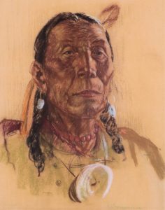 Nicholas de Grandmaison: CHIEF ONE GUN (NITAI’NAMUKA), BLACKFOOT – CLUNY, ALBERTA