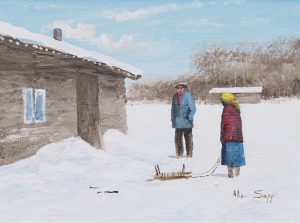Allen Sapp: MAN AND WIFE TALKING