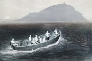 David Lloyd Blackwood: WESLEYVILLE: SEABIRD HUNTERS CROSSING THE REACH