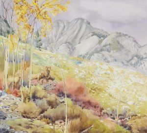 Walter Joseph Phillips: MOUNTAIN SHEEP IN THE ROCKIES