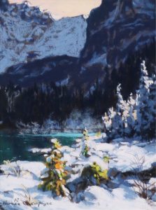 Horace Champagne: GLORIOUS MORNING (SEPTEMBER SNOW, LAKE O’HARA, YOHO NAT. PK., B.C.)