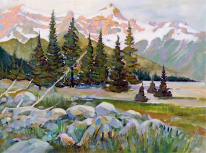 Harold William (Bill) Townsend: PRETTY COUNTRY NEAR CANMORE, ALBERTA