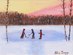 Allen Sapp: PLAYING HOCKEY
