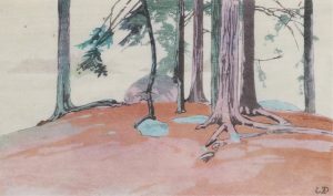 Walter Joseph Phillips: RAIN, LAKE OF THE WOODS
