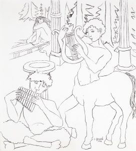 Francine Gravel: LARGE DETAIL FOR ‘CHIRON & THE MUSES’
