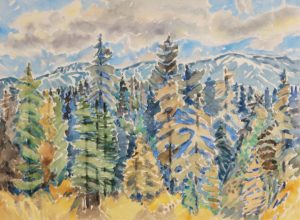 Dora Helen Mackie: TREES AND MOUNTAIN TOPS