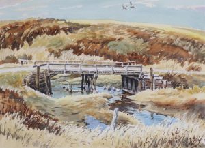 Ernest Luthi: BRIDGE OVER SALINE CREEK NEAR GREENFIELDS SOUTHWEST OF NOKOMIS