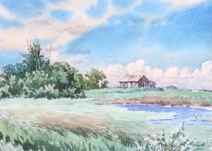 Ernest Luthi: OLD FARMSTEAD NORTHWEST OF LOCKWOOD