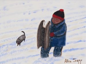Allen Sapp: GOING SLEDDING