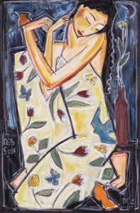 Denis Chiasson: PERDITA AND ORANGE BIRDS
