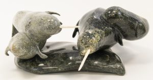 Salomonie Jaw: NARWALS SWIMMING WITH THEIR YOUNG