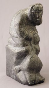 Unidentified Inuit Artist: HUNTER PULLING A SEAL