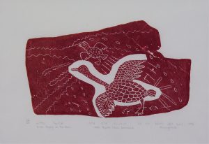 Josie Pamiatu Papialuk (Paperk): BIRDS FLYING IN THE RAIN