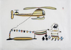 Pudlo Pudlat: QULAGULI (HELICOPTER)