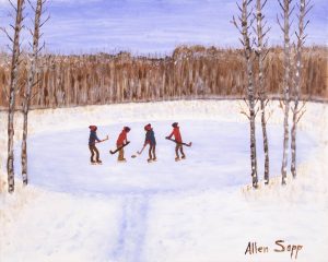 Allen Sapp: PLAYING HOCKEY